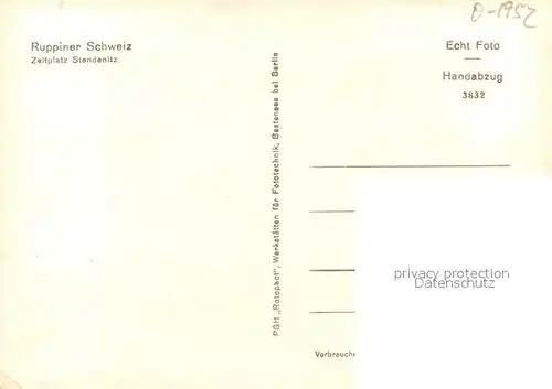 AK / Ansichtskarte Stendenitz Camping in Ruppiner Schweiz Stendenitz