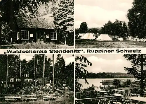 AK / Ansichtskarte Stendenitz Waldschenke in Ruppiner Schweiz Camping Stendenitz