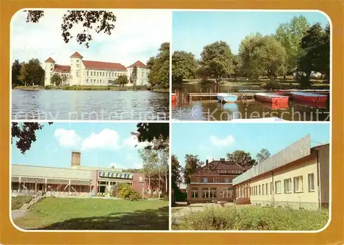 AK / Ansichtskarte Rheinsberg Schlo? Diabetiker Sanatorium Helmut Lehmann Himmelpfort Bootshafen am Stolpsee Neuglobsow Erholungsheim Stechlin Seilerhof Erholungsheim Haus am See Rheinsberg
