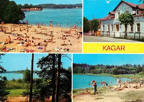 AK / Ansichtskarte Kagar Grosser Zechliner See Ferienheim Philipp M?ller Bramersee Grosser Zermitten Kagar