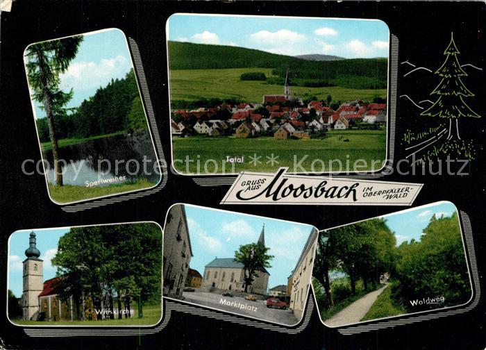 Ak Ansichtskarte Moosbach Vohenstrauss Sperlweiher Wieskirche