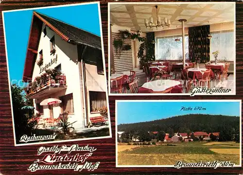 AK / Ansichtskarte Braunetsrieth Restaurant Pension Lindenhof  Braunetsrieth