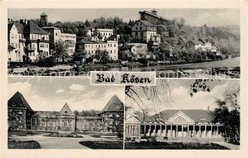 AK / Ansichtskarte Bad_Koesen Blick ueber die Saale Badeanstalt Kurmittelhaus Bad_Koesen