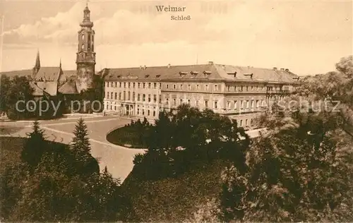 AK / Ansichtskarte Weimar_Thueringen Schloss Weimar Thueringen