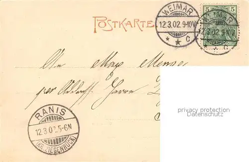 AK / Ansichtskarte Weimar_Thueringen Goethehaus Weimar Thueringen