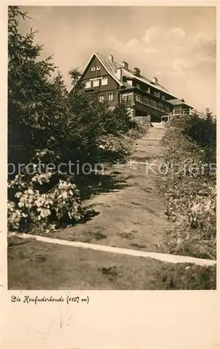 Heufuderbaude_Isergebirge Berghaus Silesia Karte Nr 2091 Heufuderbaude Isergebirge