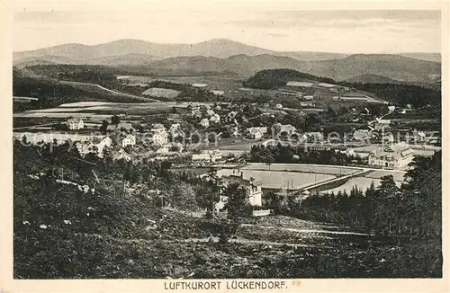 Lueckendorf Panorama Luftkurort Silesia Karte Nr 712 Lueckendorf
