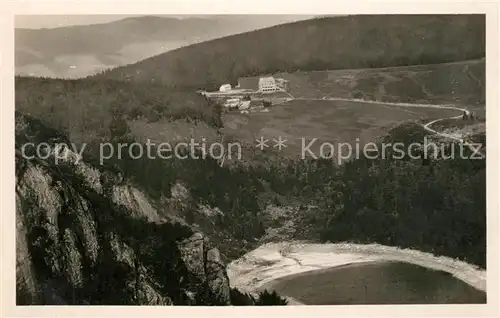 Orbey_Haut_Rhin Lac Blanc et l Hotel Paysage Orbey_Haut_Rhin