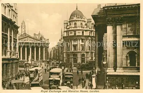 London Royal Exchange and Mansion House London