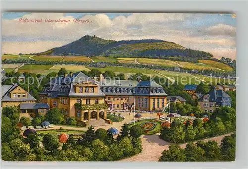 Oberschlema_Erzgebirge Radiumbad Kurhaus Kuenstlerkarte Oberschlema_Erzgebirge