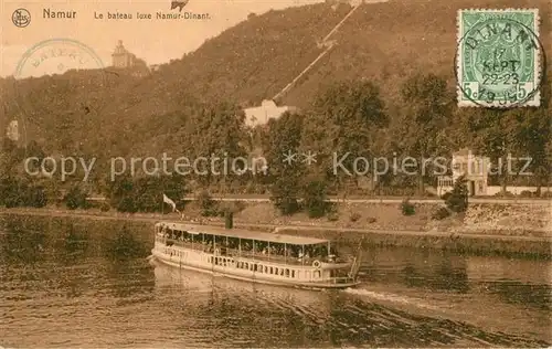 AK / Ansichtskarte Namur_sur_Meuse Bateau luxe Namur Dinant Namur_sur_Meuse