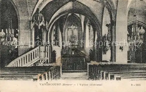 AK / Ansichtskarte Vavincourt Eglise interieur Vavincourt