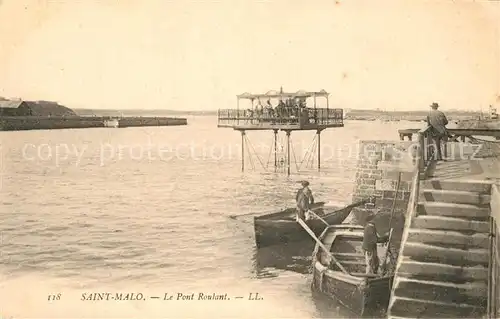 AK / Ansichtskarte Saint Malo_Ille et Vilaine_Bretagne Le Pont Roulant Saint Malo_Ille et Vilaine