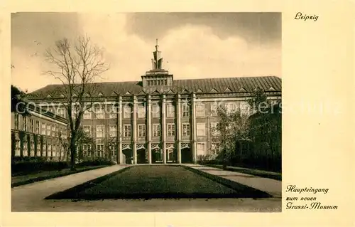 AK / Ansichtskarte Leipzig Haupteingang zum neuen Grassi Museum Leipzig