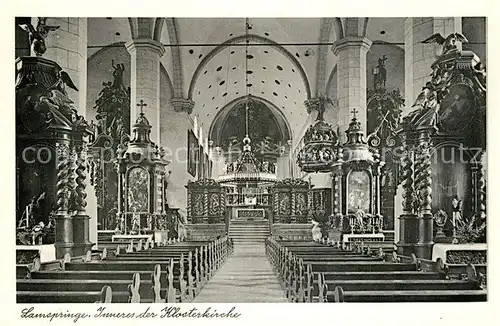 AK / Ansichtskarte Lamspringe Inneres der Klosterkirche Lamspringe