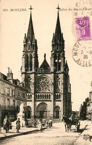 AK / Ansichtskarte Moulins_Allier Eglise du Sacre Coeur Moulins Allier