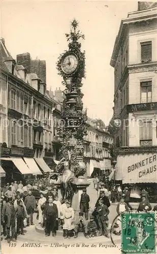 AK / Ansichtskarte Amiens Horloge Rue des Vergeaux Amiens