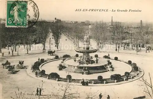 AK / Ansichtskarte Aix en Provence La Grande Fontaine Aix en Provence