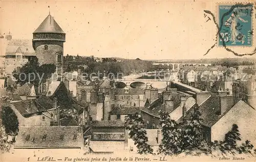 AK / Ansichtskarte Laval_Mayenne Vue prise du Jardin de la Perine Laval Mayenne