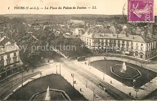 AK / Ansichtskarte Tours_Indre et Loire Place du Palais de Justice Tours Indre et Loire