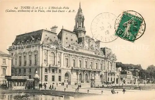 AK / Ansichtskarte Tours_Indre et Loire Hotel de Ville Tours Indre et Loire