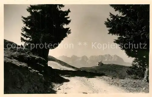 AK / Ansichtskarte Wilder_Kaiser Blick vom Hahnenkamm Wilder Kaiser