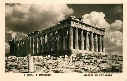 AK / Ansichtskarte Athenes_Athen Parthenon Athenes Athen