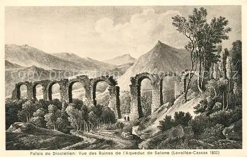 AK / Ansichtskarte Split_Spalato Palais Diocletian Vue des Ruines Aquaduct Salone Split_Spalato
