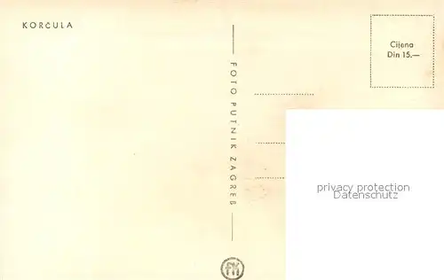 AK / Ansichtskarte Korcula Panorama Korcula