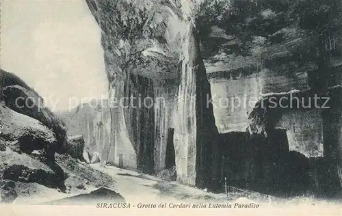 AK / Ansichtskarte Siracusa Grotta del Cordari Latomia Paradiso Siracusa