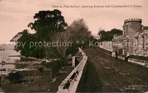 AK / Ansichtskarte Port_Arthur_Tasmania Arsenal and Commandant s House Port_Arthur_Tasmania