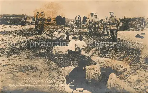 AK / Ansichtskarte Belgien Kriegsbilder Belgische Gefangene in deutschen Diensten Belgien