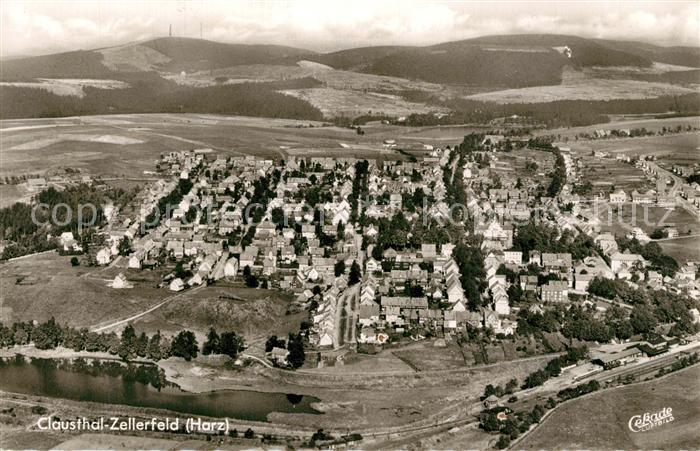 AK / Ansichtskarte Clausthal Zellerfeld Fliegeraufnahme Clausthal