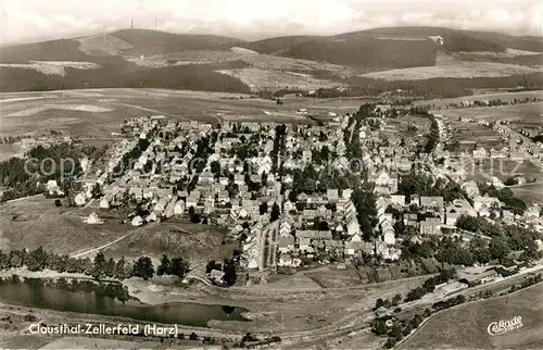AK / Ansichtskarte Clausthal Zellerfeld Fliegeraufnahme Clausthal Zellerfeld