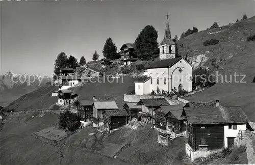 AK / Ansichtskarte Chandolin_VS Kirchenpartie Chandolin VS