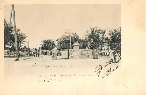 AK / Ansichtskarte Saint_Louis_Senegal Place du Gouvernement Saint_Louis_Senegal