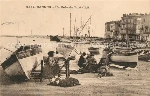 AK / Ansichtskarte Cannes_Alpes Maritimes Un Coin du Port Boote Cannes Alpes Maritimes
