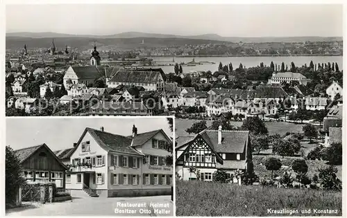 AK / Ansichtskarte Kreuzlingen_Bodensee und Konstanz Restaurant Heimat Besitzer Otto Haller Kreuzlingen Bodensee