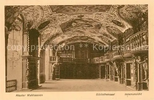 AK / Ansichtskarte Waldsassen Kloter Bibliotheksaal Waldsassen