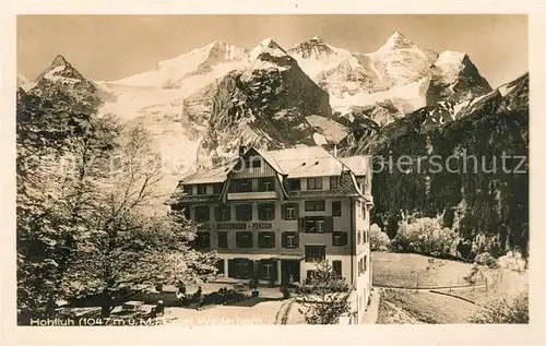 AK / Ansichtskarte Hohfluh_Bruenig_BE Hotel Wetterhorn Berner Alpen Hohfluh_Bruenig_BE