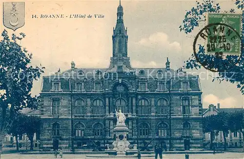 AK / Ansichtskarte Roanne_Loire Hotel de Ville Monument Roanne Loire