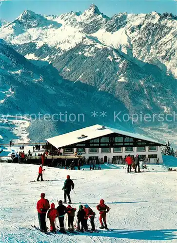 AK / Ansichtskarte Schruns_Vorarlberg Skistadion Montafon Bergrestaurant Kapellalpe Schruns Vorarlberg