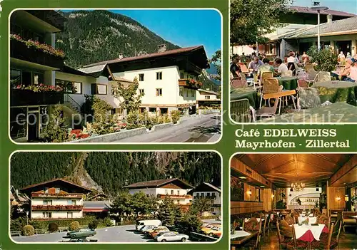 AK / Ansichtskarte Mayrhofen_Zillertal Cafe Edelweiss Terrasse Mayrhofen_Zillertal