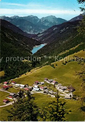AK / Ansichtskarte Rinnen_Tirol Blick ins Tal Alpenpanorama Rinnen Tirol
