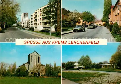 AK / Ansichtskarte Lerchenfeld_Krems Teilansichten Strassenmotiv Kirche 