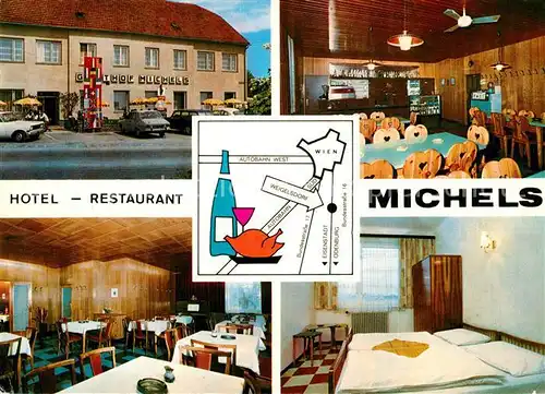 AK / Ansichtskarte Weigelsdorf Hotel Restaurant Michels Fremdenzimmer Weigelsdorf