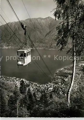 AK / Ansichtskarte Locarno_Lago_Maggiore Funivia Locarno Orselina Cardada Bergbahn Alpen Locarno_Lago_Maggiore