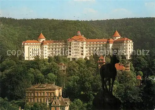 AK / Ansichtskarte Karlovy_Vary Pohled z Jeleniho skoku na sanatorium Imperial Karlovy Vary