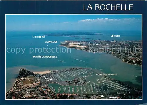 AK / Ansichtskarte La_Rochelle_Charente Maritime Port de plaisance des Minimes vue aerienne La_Rochelle