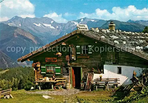 AK / Ansichtskarte Steinach_Tirol Sennhuette Bergeralm Alpenpanorama Steinach Tirol